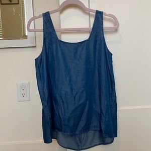 LOFT Denim Sleeveless Top